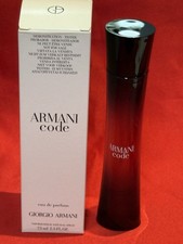 ARMANI CODE EAU DE PARFUM WOMENS 2.5 fl oz 75ml TSTR NIB 100% AUTHENTIC