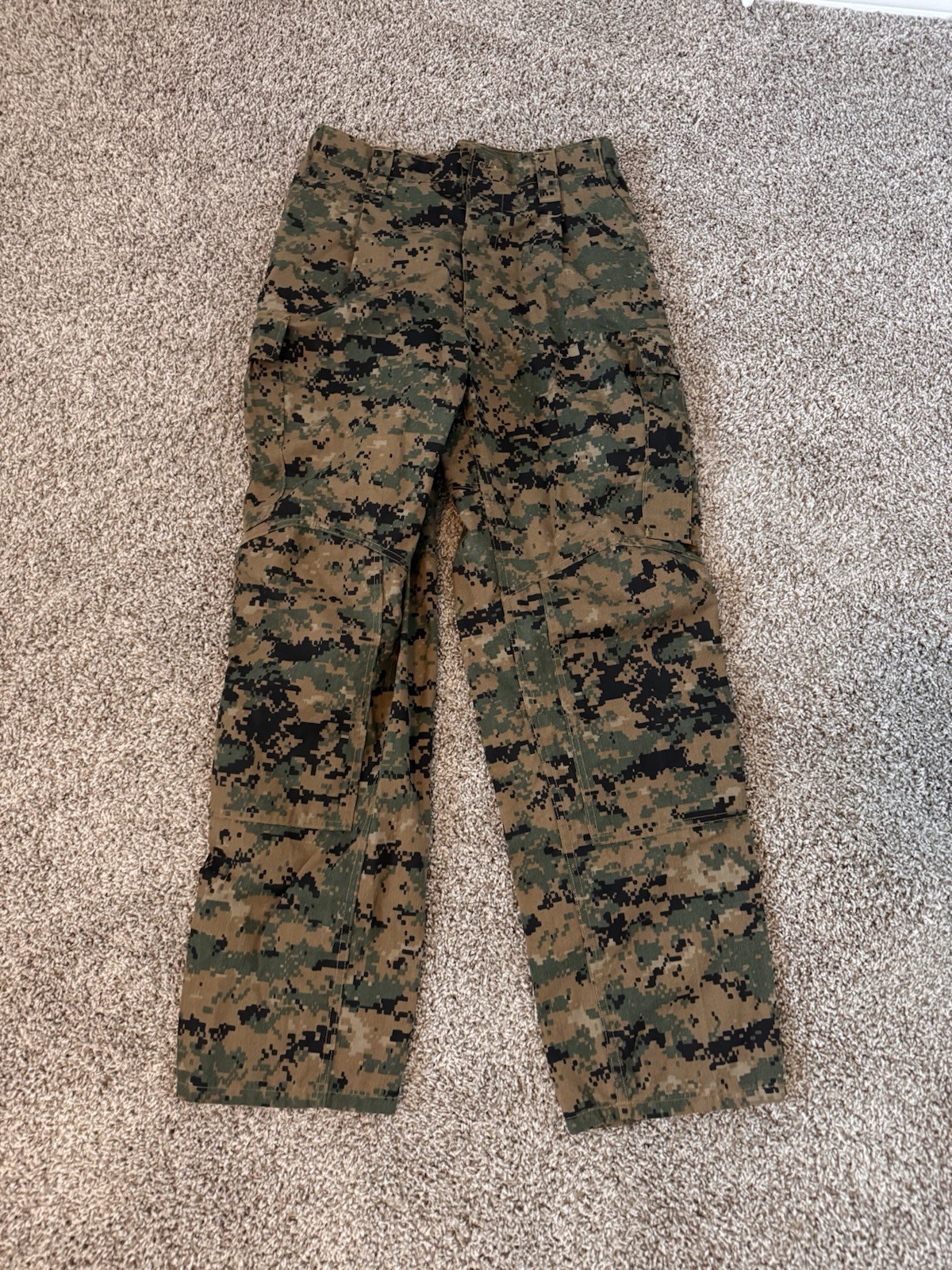 USMC Woodland Digital MARPAT FROG COMBAT CAMO PANTS Medium Regular MR Military