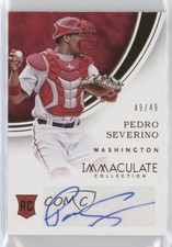 2016 Panini Immaculate Rookie Auto 49/49 Pedro Severino #RA-PS Auto uk2