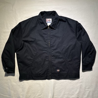 Dickies Herringbone Eisenhower Work Jacket Mens 2XL Utility Black
