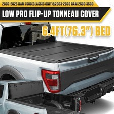 6.4ft 76.3 Flip-up Hard Low Pro Tonneau Cover For 2003-2026 Ram 1500 2500 3500