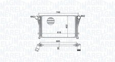Ladeluftkühler MAGNETI MARELLI 351319205370 für VW GOLF 7 5G1 BQ1 BE1 BE2 PASSAT