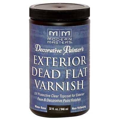 Modern Masters DP61232 Exterior Dead Flat Varnish 32 fl oz