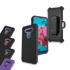 For Tmobile / Metro LG Aristo 5 Heavy Duty Rugged Defender Protective Cover Case