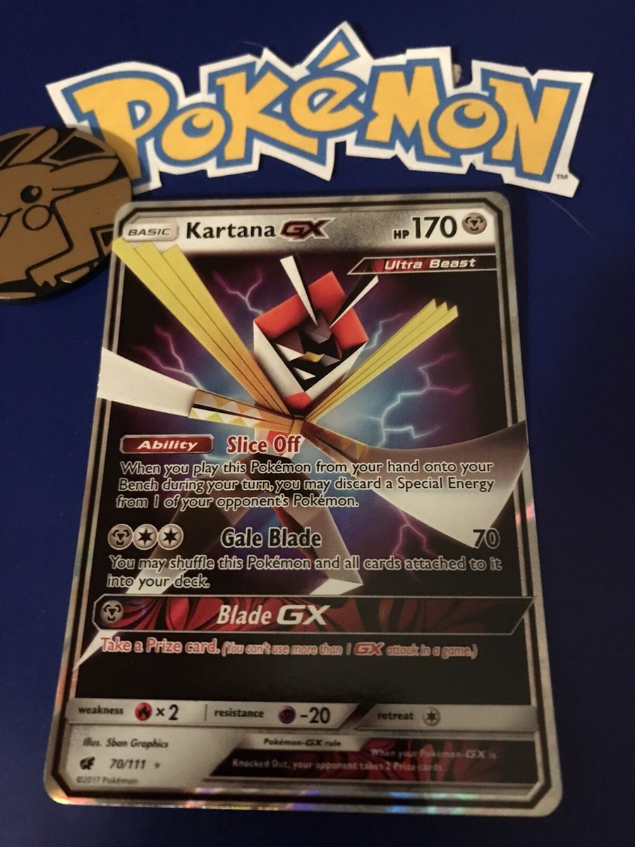 Kartana GX 70/111 Ultra Rare Holo Full Art Crimson Invasion