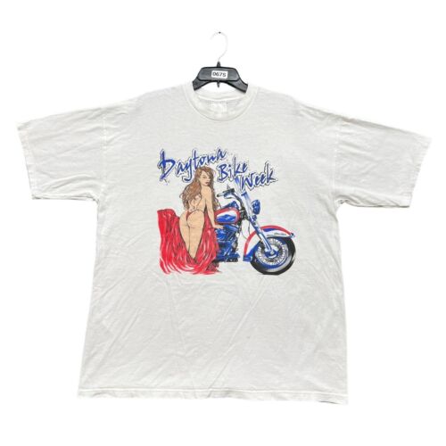 Delta Pro Weight Vintage Y2K Daytona Beach Bike Week Main Street 2006 T- shirt Sz 2X White - $20 - From EZO