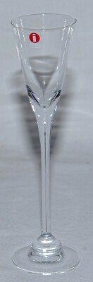 Iittala Nuutajarvi Aurora Crystal Cordial Glass 1 oz  Finland Heikki Orvola New