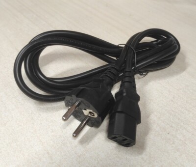 Cavo Per PC Stampante Cavo Alimentazione 3 Mt - Spina Tedesca 16A, Presa IEC C13, Per PC E Stampanti Alimentatore Pc