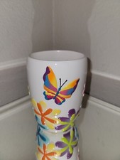 Designer Garden Bathroom Tumbler Floral Bath Accessory LOVELY BUTTERFLY 4 " Tall
