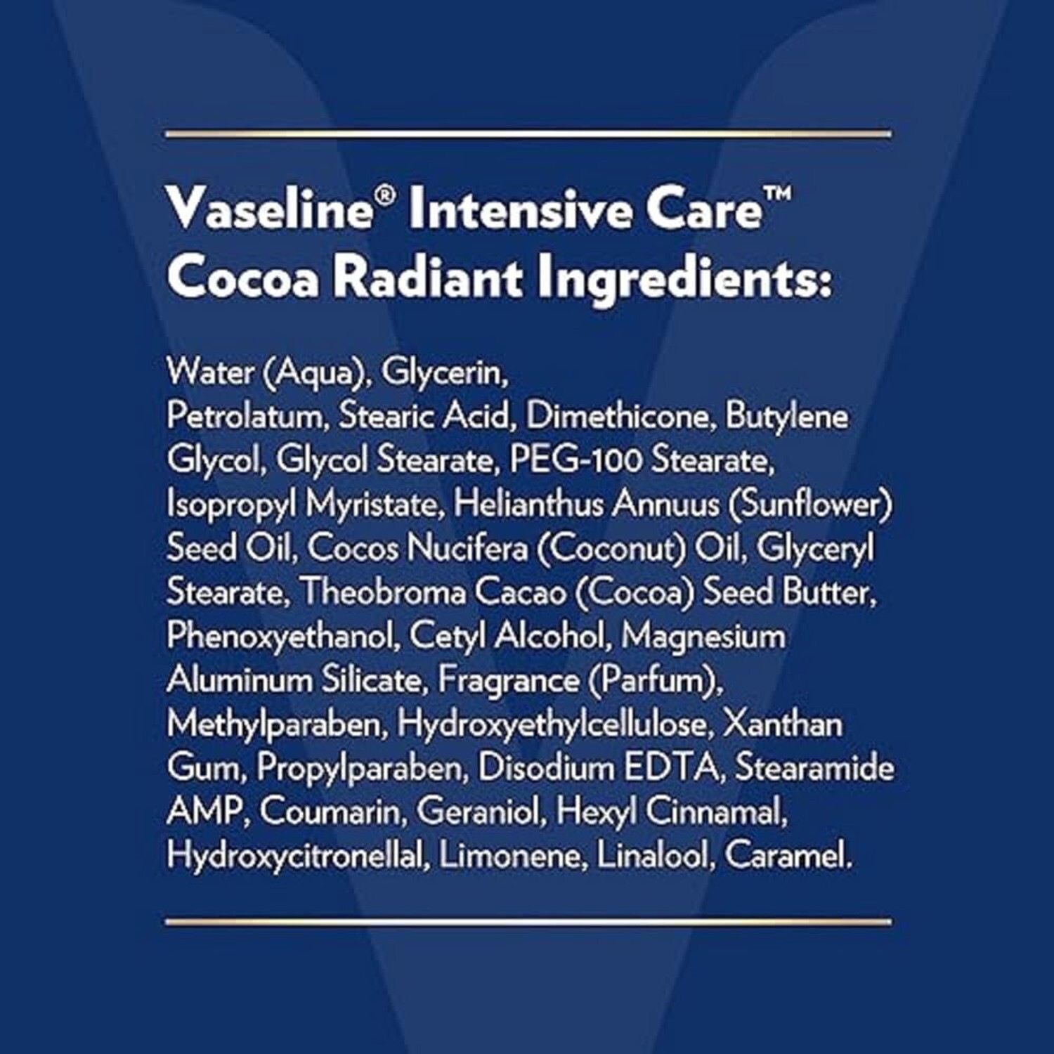 Vaseline Intensive Care Body Lotion for Dry Skin Cocoa Radiant Lotion 3 Pack