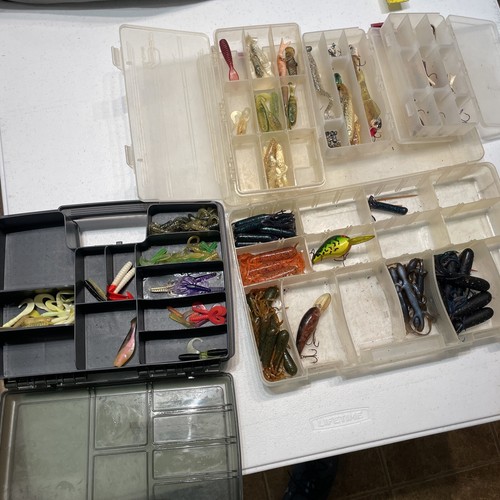 Freshwater Fishing Lure/bates/worms Miscellaneous Lot and Boxes eBay
