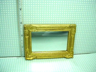 Miniature Gilded Mirrored Frame #OM6 Unique Miniatures 1'' (1:12) Scale