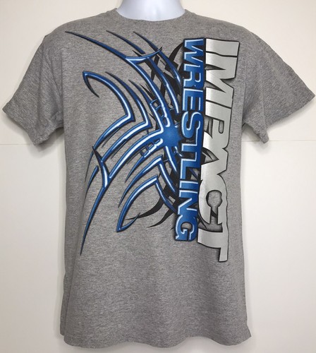 Impact Wrestling T Shirt VTG Gray Size 