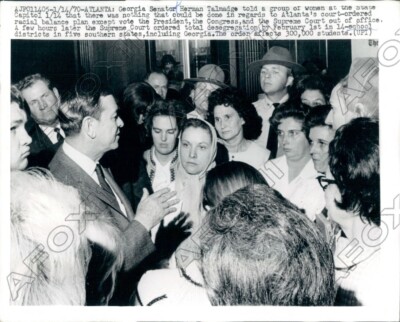 1970 Atlanta GA Gov Talmadge Could Do Nothing on Racial