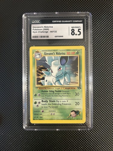 Giovanni's Nidorina (Unlimited) graded CGC 8.5 for sale on eBay