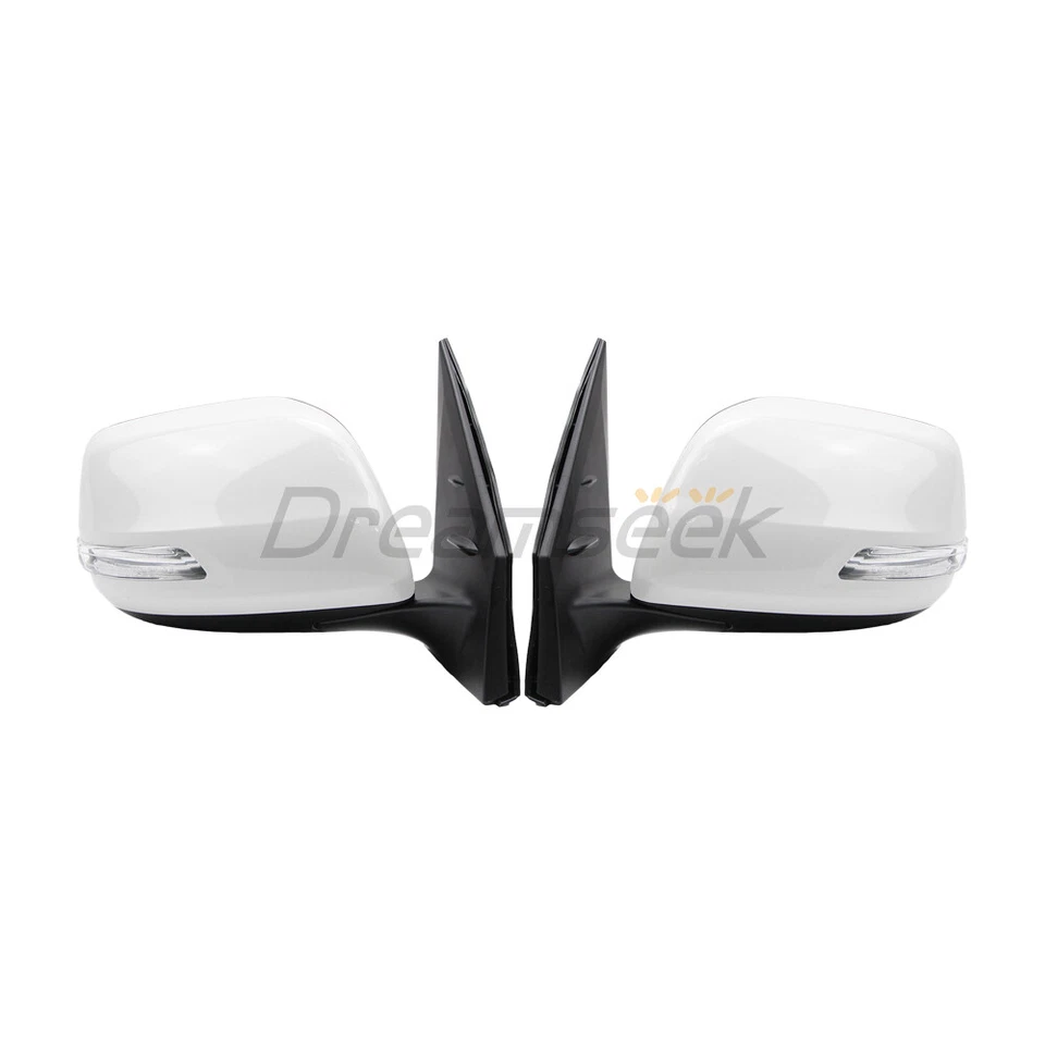 Pair Side Wing Rearview Mirror For Toyota Land Cruiser 2012-2021 W/ Turn Signal Foto 2 de 4