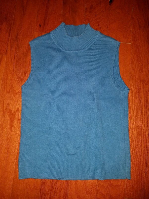 Cherokee Girls Girl's Shirt Tank Top Turquoise M 8 EUC