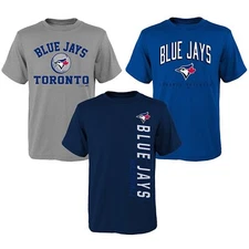 Toronto Blue Jays MLB Youth Boys 3 Piece T-Shirt Set
