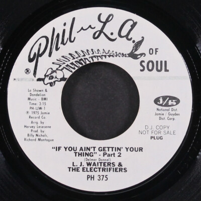 L. J. WAITERS & ELECTRIFIERS: if you ain