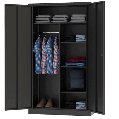 Metal Clothing Storage Locker,Steel Wardrobe Cabinets with
