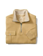 CUTTER AND BUCK YELLOW / GOLD Viewlands 1/2 Z...