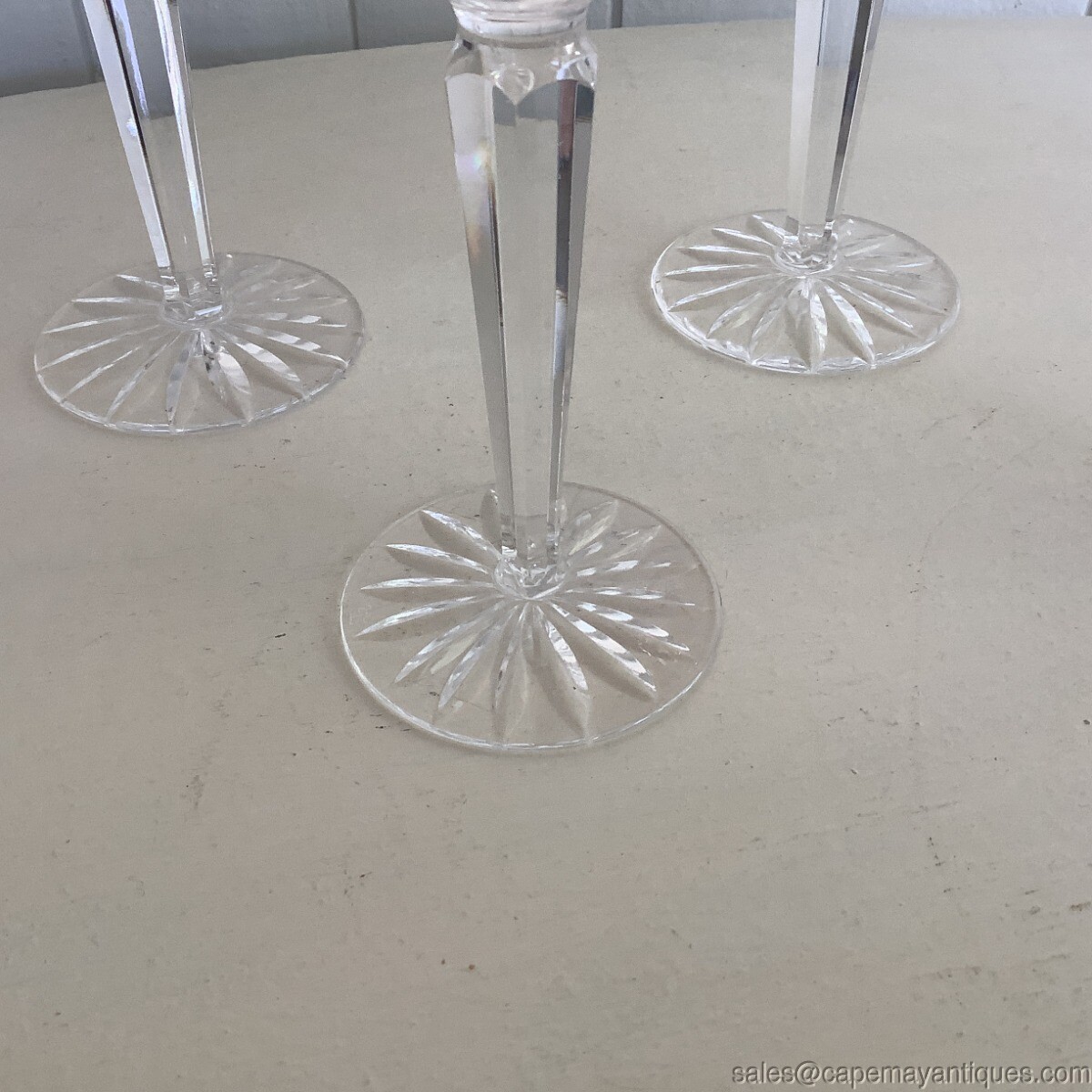 6 Shannon by Tipperary Wine Water Goblets Stemware Stems Claret Irish Hand Cut