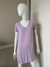 CLOTH & STONE NEW! Rose Pink 100% Rayon Cap Sleeve V-Neck Shift Dress Sz S NWOT!