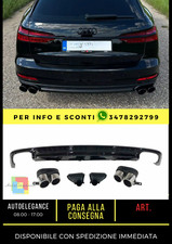 ✨Diffusor Geeignet Für Audi A6 C8 Limousine Standard 2018+ Schwarz Glänzend✨