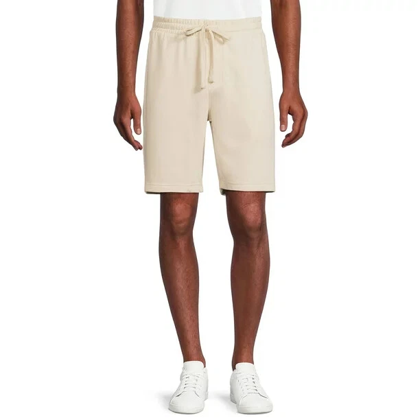 Beige jogger shorts sale