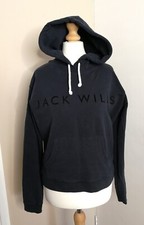 Jack Wills Black Crop Hoodie Size 8