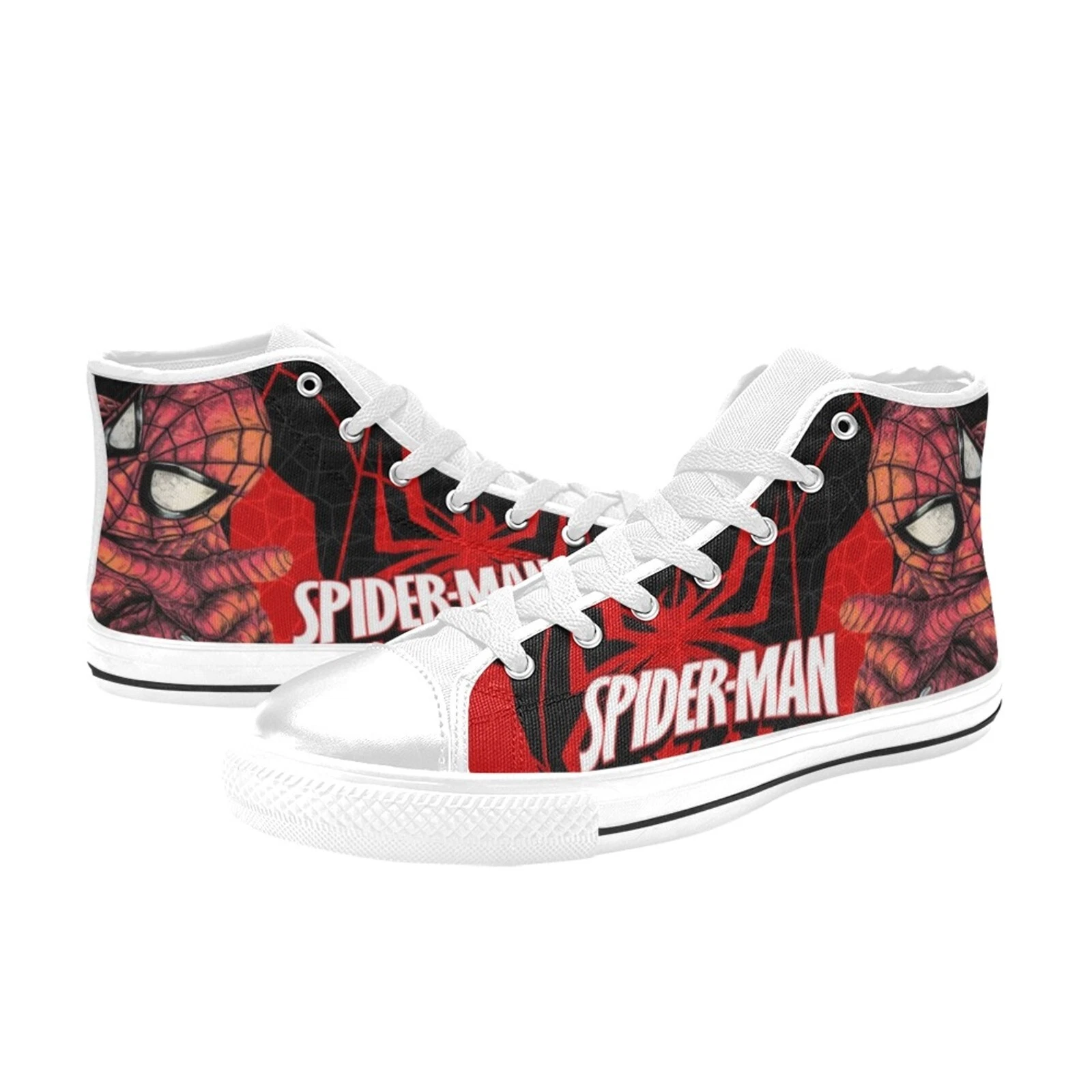 Spiderman Custom Sneakers High Top Men's Athletic Shoes Canvas
