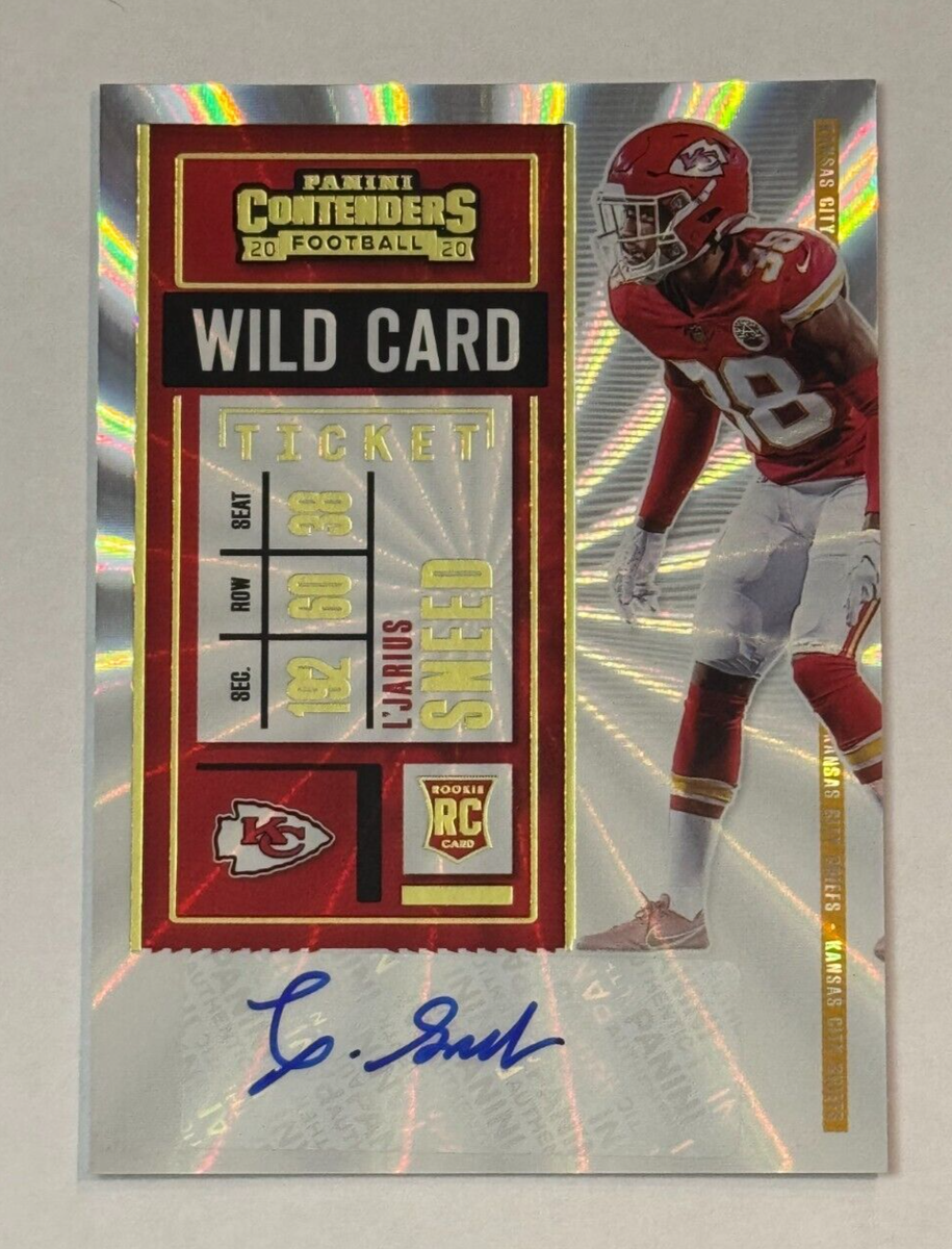2020 Panini Contenders Wild Card Rookie Auto #286 L'Jarius Sneed
