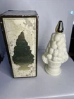 Vintage Avon Compote Cologne Brocade 5 Fl. Oz. White Milk Glass Bottle w/ Box