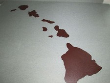 Hawaii Hawaiian Islands Koana Brown Wooden Wa...