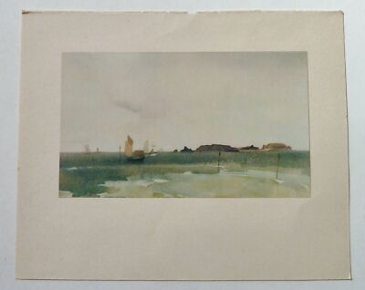RUSSELL FLINT Breton Sea Piece (Famous Water-Colour Painters Plate V)