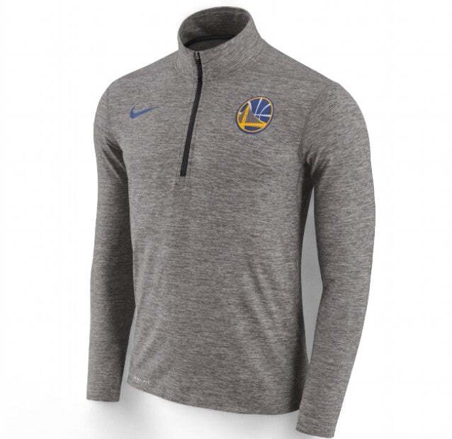 [864324-021] Женский пуловер Nike NBA Golden State Warriors на молнии с длинным рукавом 1/2