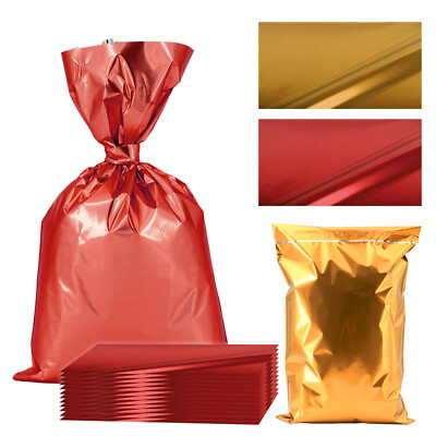 50x Buste Formato Lunghe - Colore: Rosa Antico - Con Rivestimento Interno Metallizzato Oro - 110 X 220 Mm - Colla A Umido - Buste Festive Per Natale