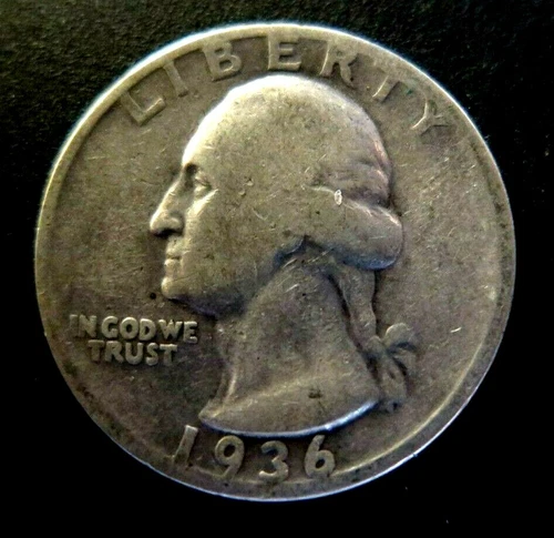 1936-S San Francisco Mint Silver Washington Quarter