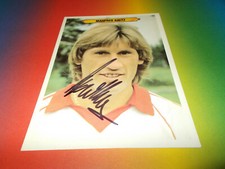 Manfred Kaltz  signiert signed Autogramm Autogrammkarte FUSBALL SUPERSTARS 