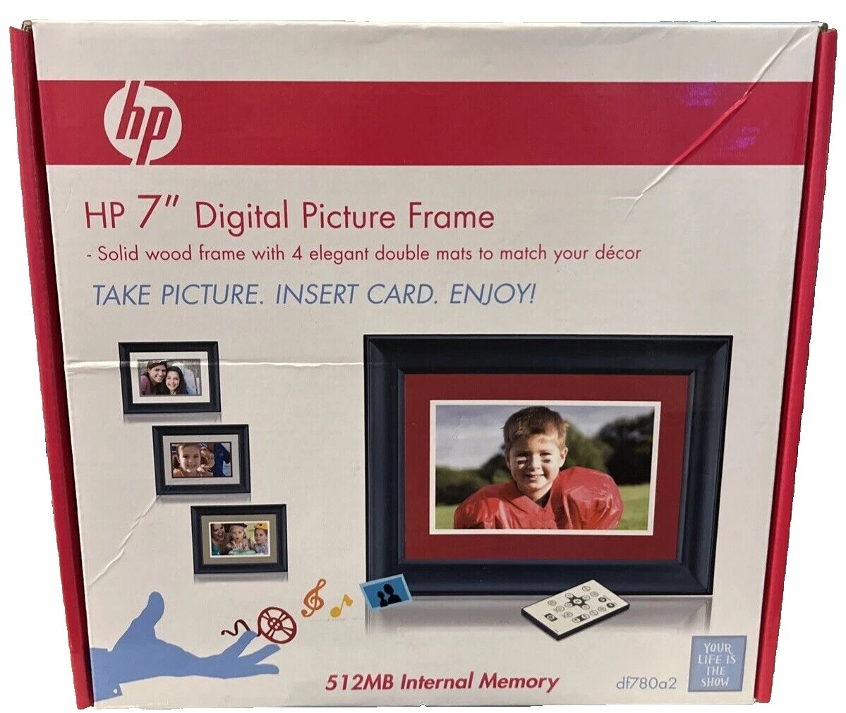 HP Black LCD Digital Photo Frames