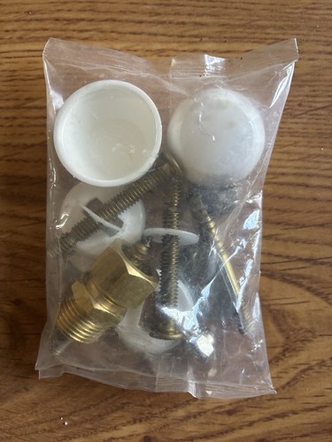 Mixed Plumbing Hardware Lot – Brass Fittings, Bolts, Washers Toilet Parts