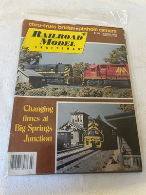 #ad Railroad Model Craftsman Magazine March 1980 Vol. 48 No. 10 Model Railroading $6.00