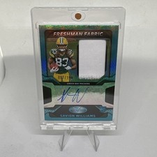 2025 Panini Certified - Freshman Fabric Mirror Signatures Savion Williams...