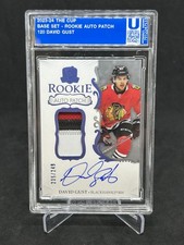 2023-24 Upper Deck The Cup David Gust Rookie Patch Auto /249 #120 Blackhawks