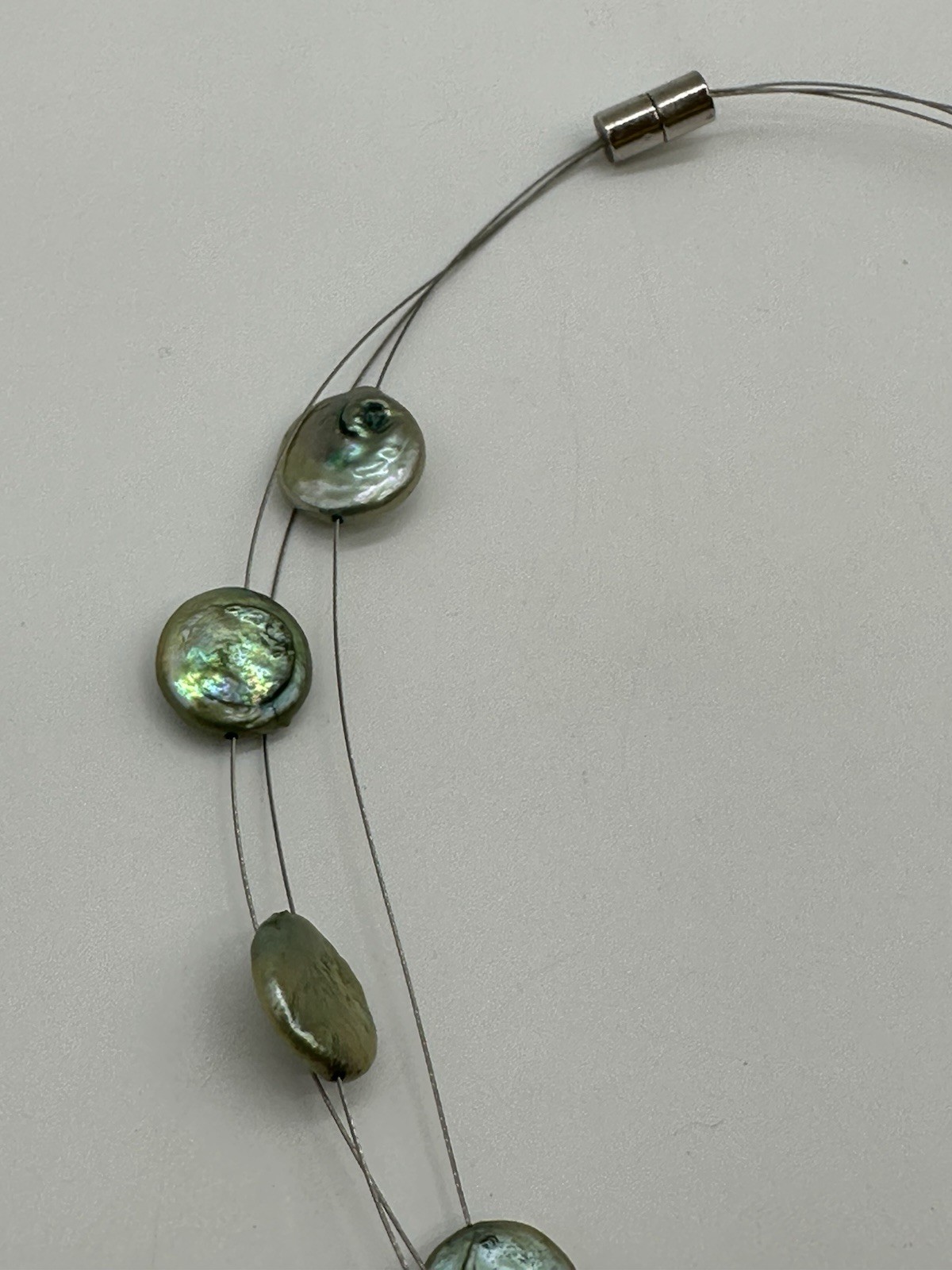 Beautiful Statement Triple Strand Wire Necklace &… - image 8