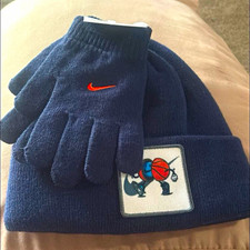 Nike Boys Navy Knit Beanie & Gloves 2-Piece Set Mickey Mouse One Size