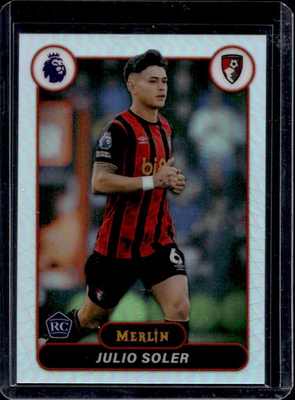 2026 Topps Merlin Premier League Julio Soler RC Refractor Rookie #4 Bournemouth