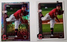 Tanner Bibee 2025 Topps Series 1 Silver Holo Foil & Base Guardians #164⚾️⚾️⚾️⚾️⚾
