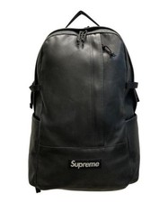 Zaino Supreme in pelle nero 23AW grande borsa da strada usato