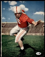 ALAN AMECHE SIGNED 8.5X11 MAGAZINE PAGE WITH JSA COA - WISCONSIN BADGERS